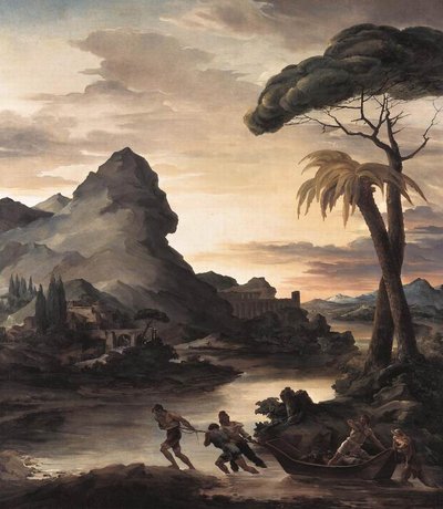 Heroic Landscape with Fishermen by Theodore Gericault